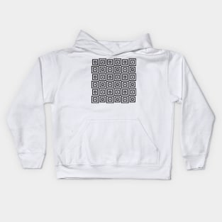 Black and White Op Art 1 Kids Hoodie